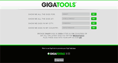 Desktop Screenshot of gigs.gigatools.com