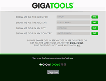Tablet Screenshot of gigs.gigatools.com